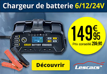 Chargeur de batterie 6 / 12 / 24 V avec 8 modes de chargement  - ZX9018