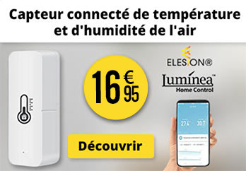 Capteur de température et d'humidité de l'air connecté avec commandes vocales - ZX7226
