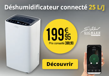 Déshumidificateur connecté 12L/j LFT-300.app avec minuteur et réservoir 2 L - ZX7187