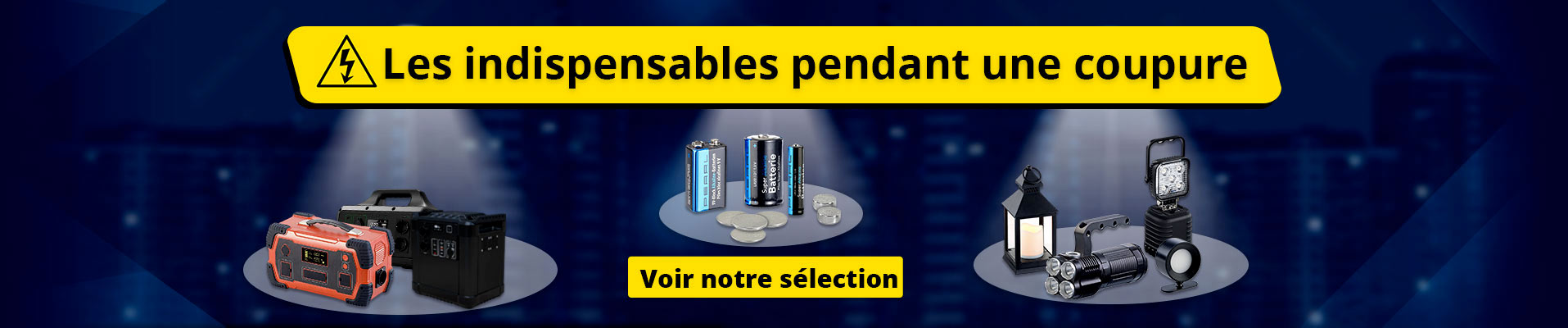 Les indispensables pendant une coupure électrique