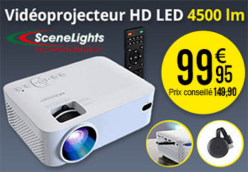 Vidéoprojecteur Full HD 9800 lm LB-9600 avec lecteur multimédia, Vidéoprojecteurs