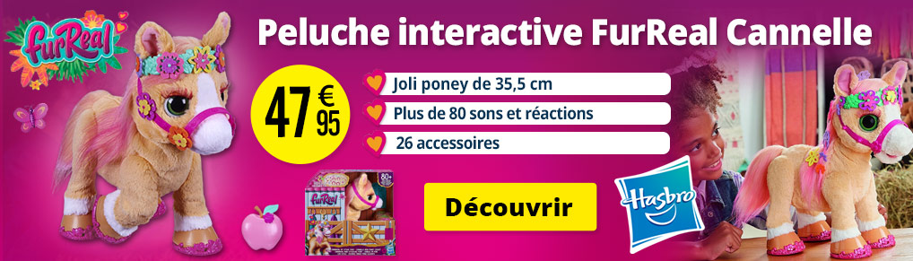 Peluche interactive FurReal Cannelle Mon poney coquet - TG2786