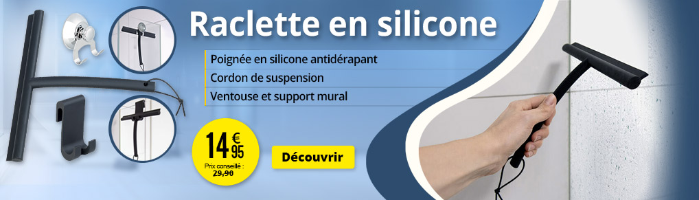 Raclette en silicone avec différents supports -  BadeStern - ZX8512