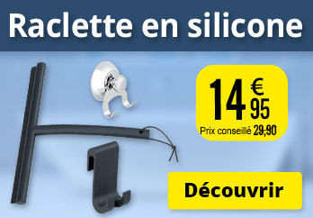 Raclette en silicone avec différents supports -  BadeStern - ZX8512