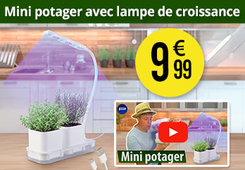 Mini potager avec lampe de croissance et réservoir d'eau - ZX8583