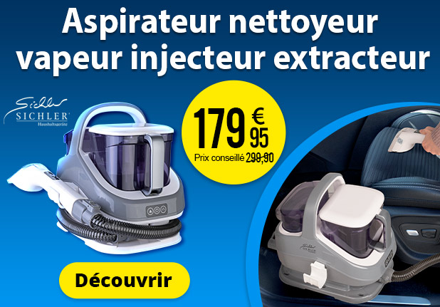 Aspirateur nettoyeur vapeur injecteur extracteur 12 kPa Sichler Haushaltsgeräte - ZX6762