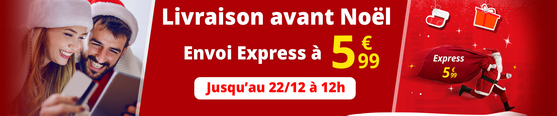 Livraison Express 5,95€ noel 2025
