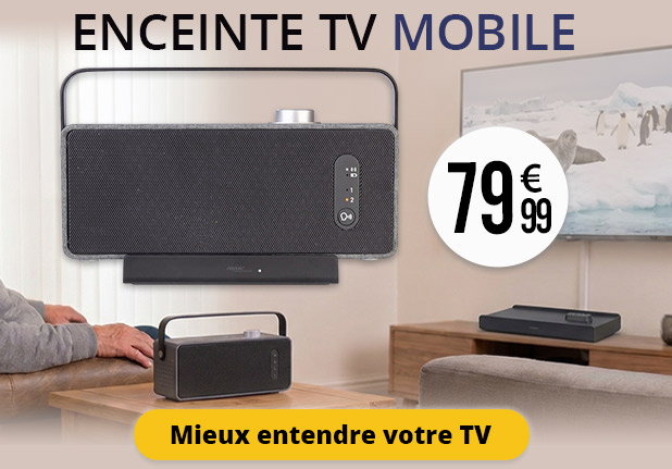 EnceinteTV mobile avec transmission numérique sans fil Auvisio - ZX3935