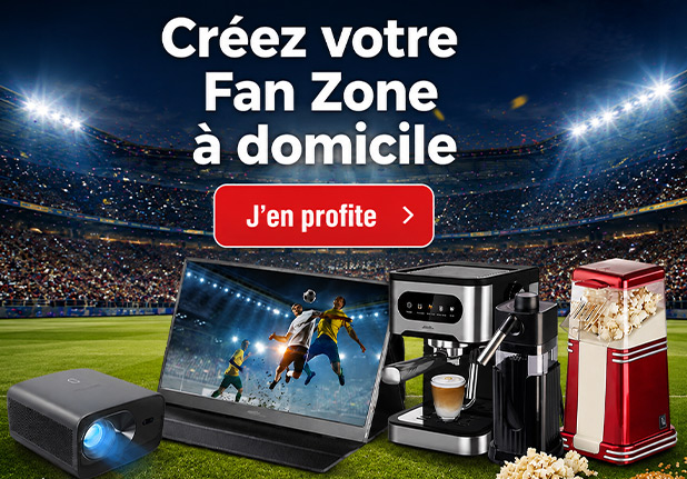 Sélection d'articles pour créer une fan zone à domicile pour la Coupe du Monde de football 2026 -