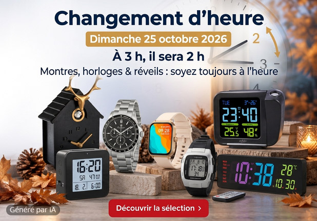 Changement d'heure - heure d'hiver