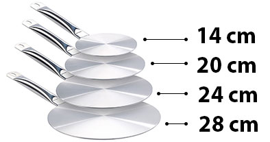 4 disques avec leur dimmension