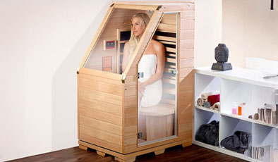 Sauna infrarouge dans une pièce