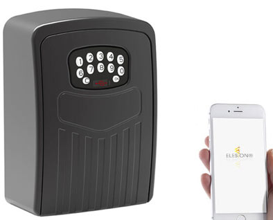 coffret a cles avec un smartphone