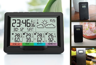 station météo avec ses capteurs