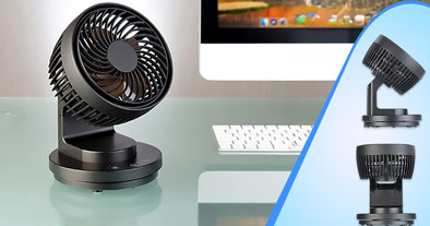 ventilateur posé sur une table