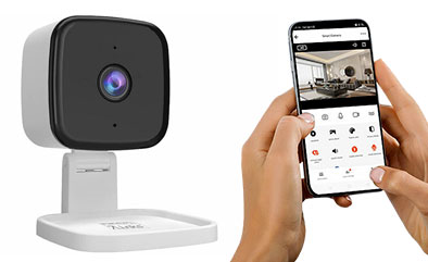 Mini Caméra IP 2K 7links IPC-240 – Vision Nocturne Couleur, Support 360°, Détection De Mouvement