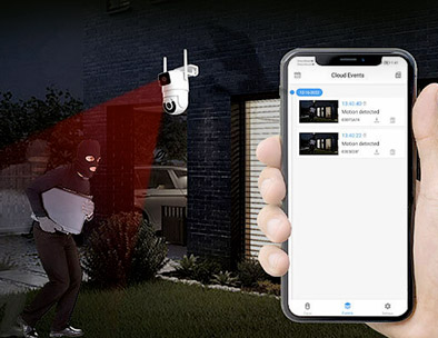 Detection d'un voleur dans la nuit