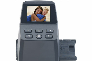 Scanner autonome pour diapositives et négatifs avec écran couleur et tiroir de numérisation