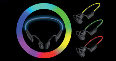 Casque à conduction osseuse disponibles en plusieurs coloris LED